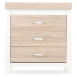 CuddleCo Ada Dresser Changer White Ash Baby Nursery Furniture - British product