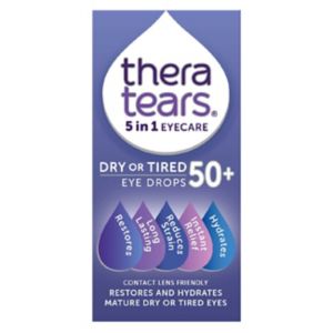 TheraTears Dry or Tired 50+ Eye Drops 10ml (British brand)