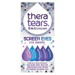 TheraTears Screen Eyes 5 in 1 Eye Drops 10ml (British brand)