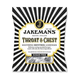 Jakemans Sugar Free Throat & Chest Lozenges 50g, UK version
