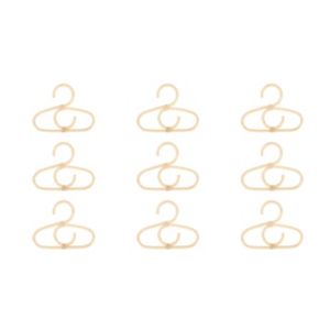 CuddleCo Rattan Baby Clothes Hangers Set of 9 - British product