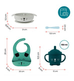 Babymoov Learn ISY Feeding Set Blue Dog - British product
