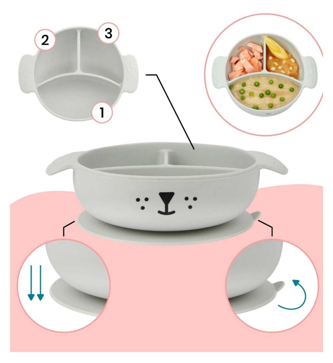 Babymoov Learn ISY Feeding Set Blue Dog - British product