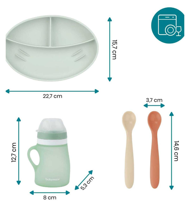 Babymoov Grow ISY Silicone Feeding Set 3-Piece - British product