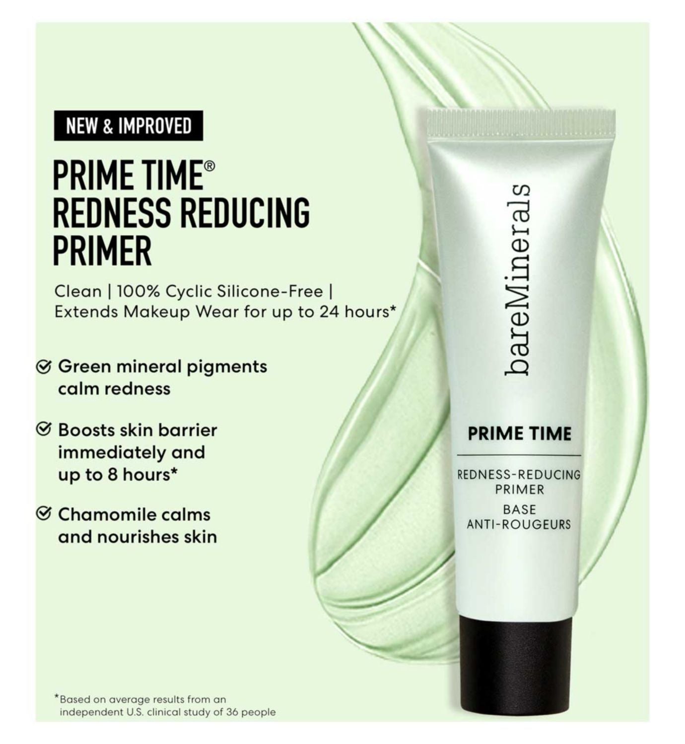 bareMinerals prime time primer redness reducing 30ml - British product