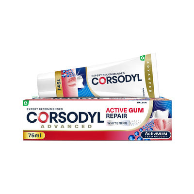 Corsodyl Active Gum Repair Whitening Toothpaste 75ml