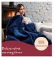 Dreamland Velvet Herringbone Throw Navy Blue - British product