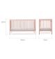 Cuddleco Nola cot bed Soft Blush Pink - British product