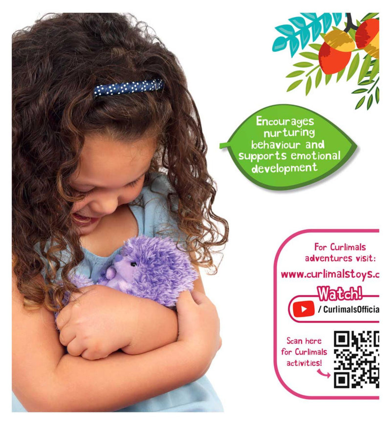 Curlimals Higgle Hedgehog interactive plush toy - British product