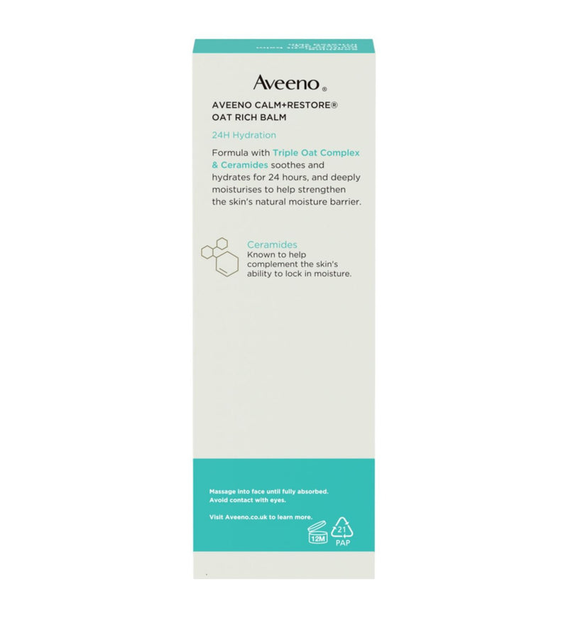 Aveeno Calm Restore Oat Balm Very Dry Skin 50ml - British product