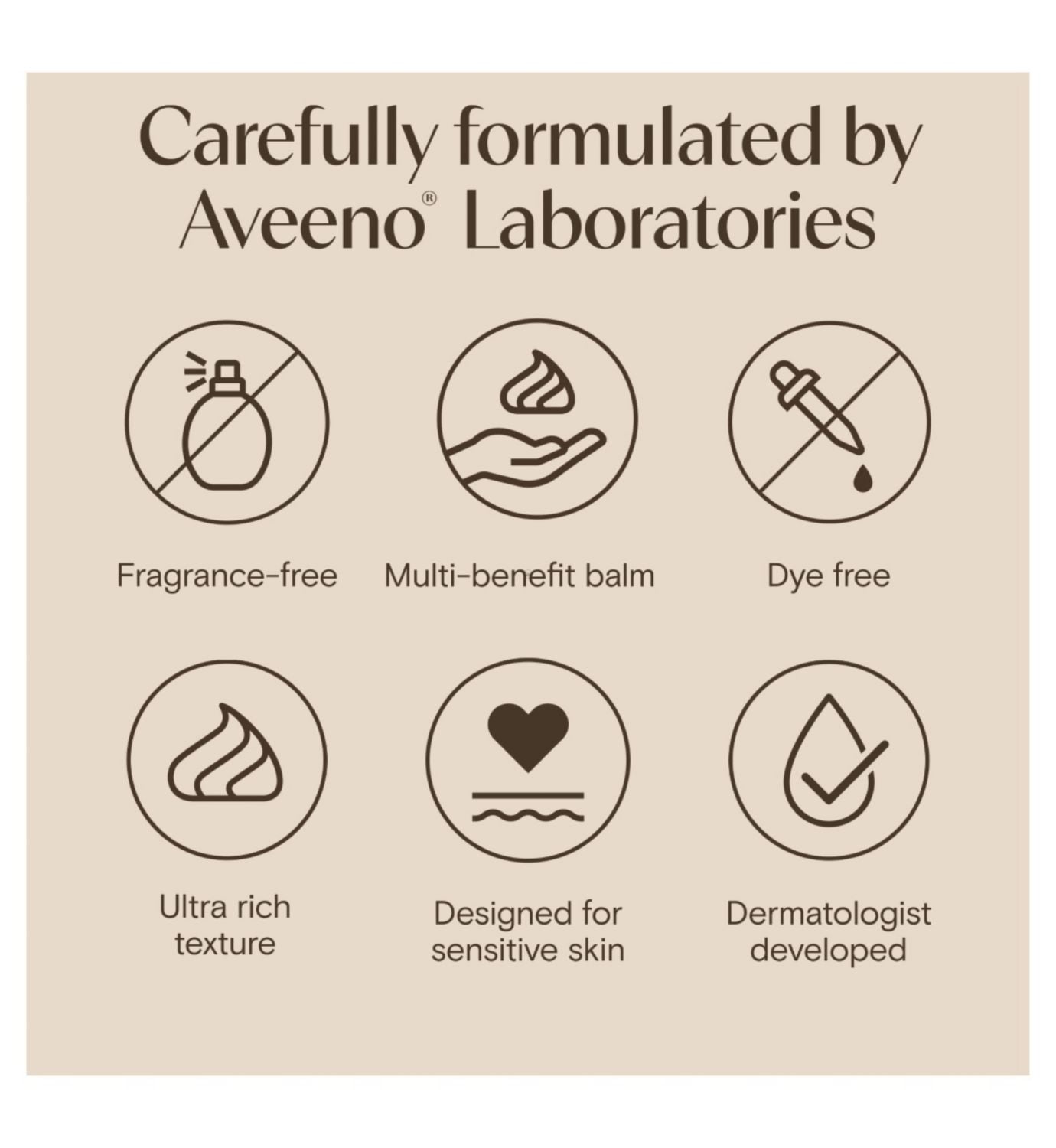Aveeno Calm Restore Oat Balm Very Dry Skin 50ml - British product