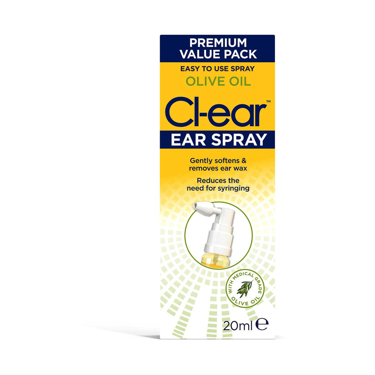 Cl-ear Olive Oil Ear Spray 20ml - British product