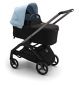 Bugaboo Dragonfly Carrycot Midnight Black Urban Stroller - British product