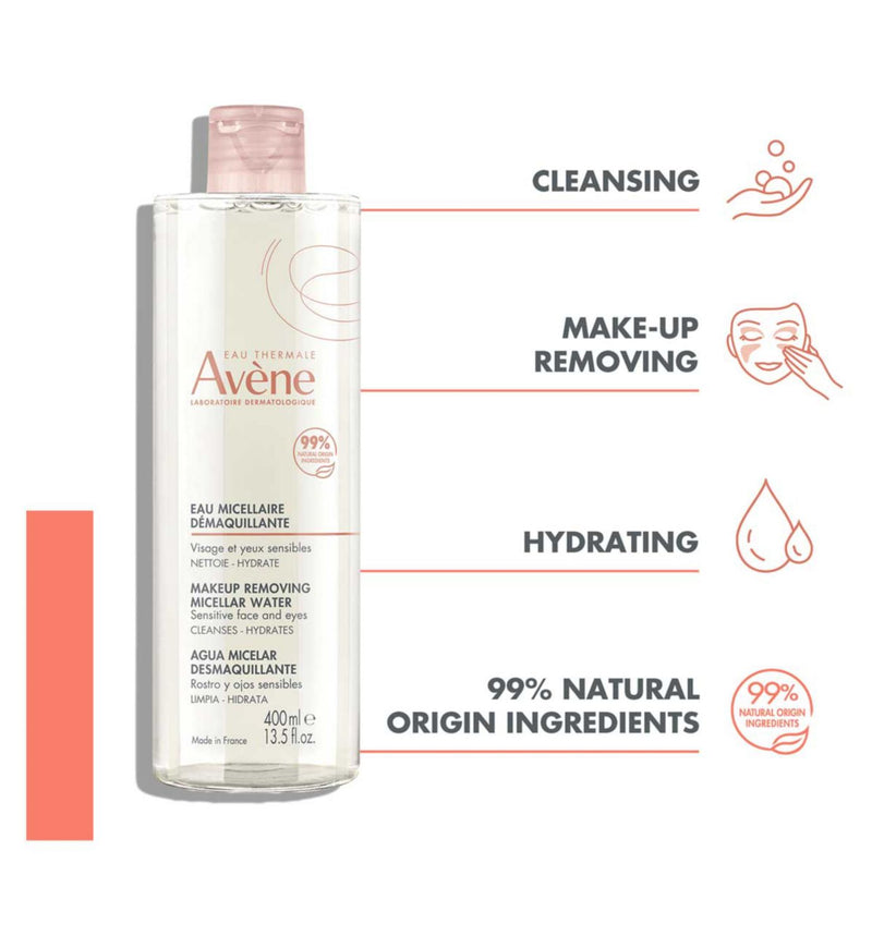 Avène micellar water for sensitive skin 400ml - British product
