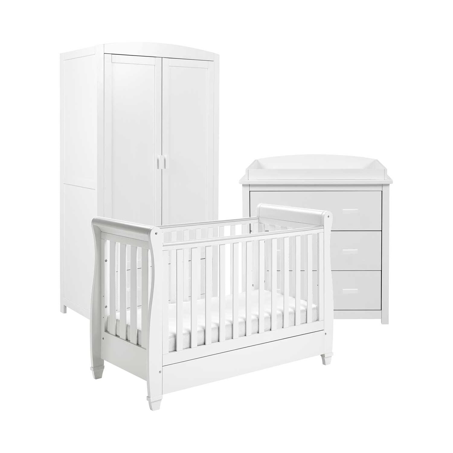 Babymore 3 Piece Room Set White - British product