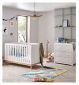 Babymore Mona 2 Piece Room Set White Cot Changer - British product