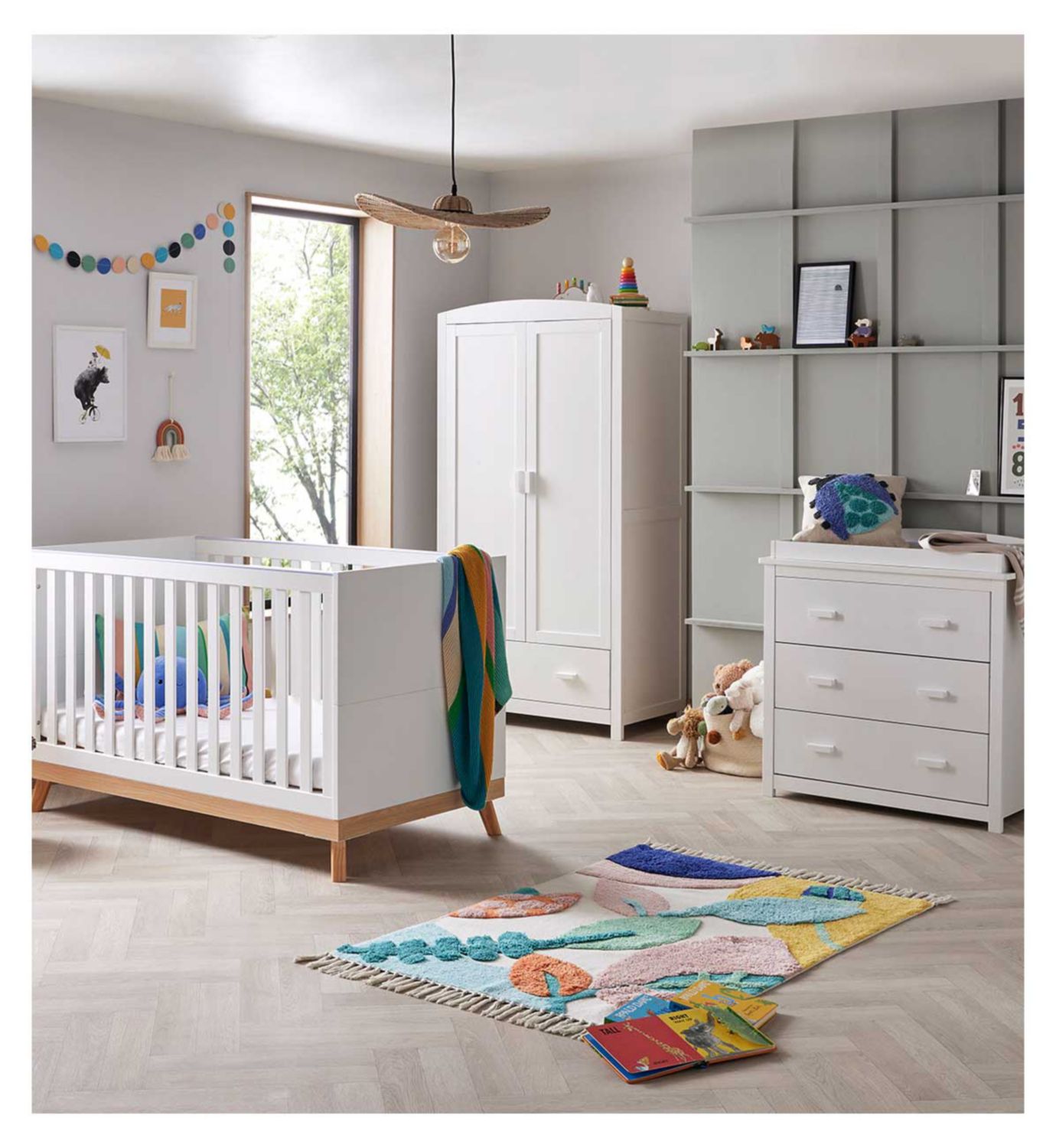 Babymore 3 Piece Room Set White - British product