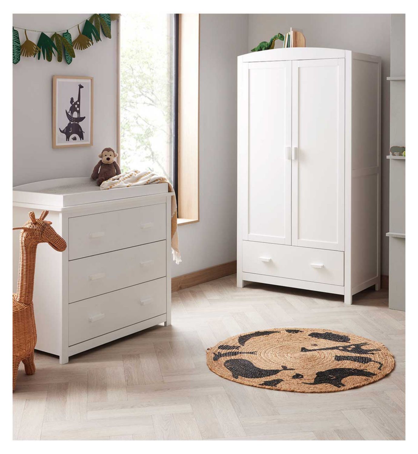 Babymore 3 Piece Room Set White - British product