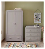 Babymore Mona 3 Piece Room Set Grey Changing Unit - British product