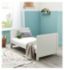 Babymore Caro cot bed white wash wooden frame - British product