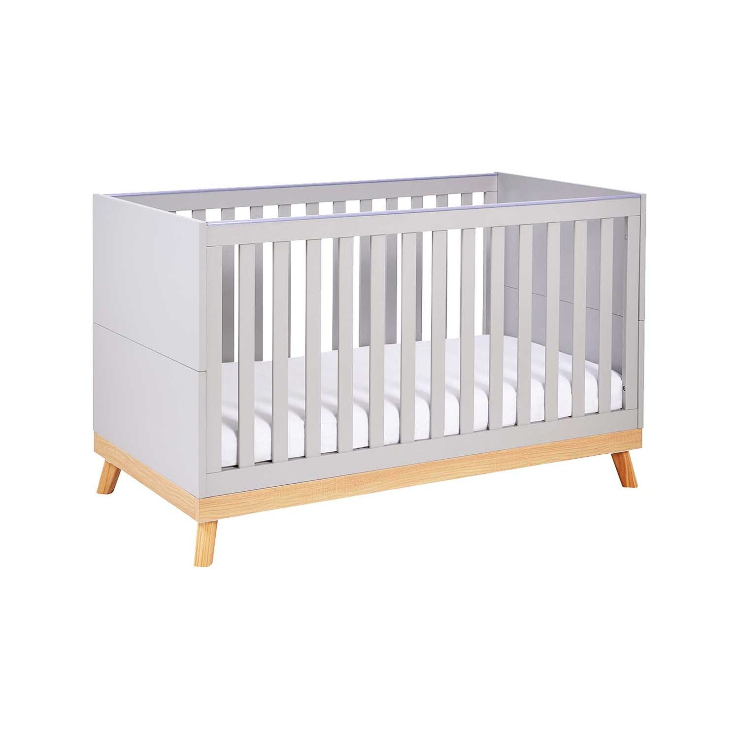 Babymore Mona cot bed grey 145cm - British product