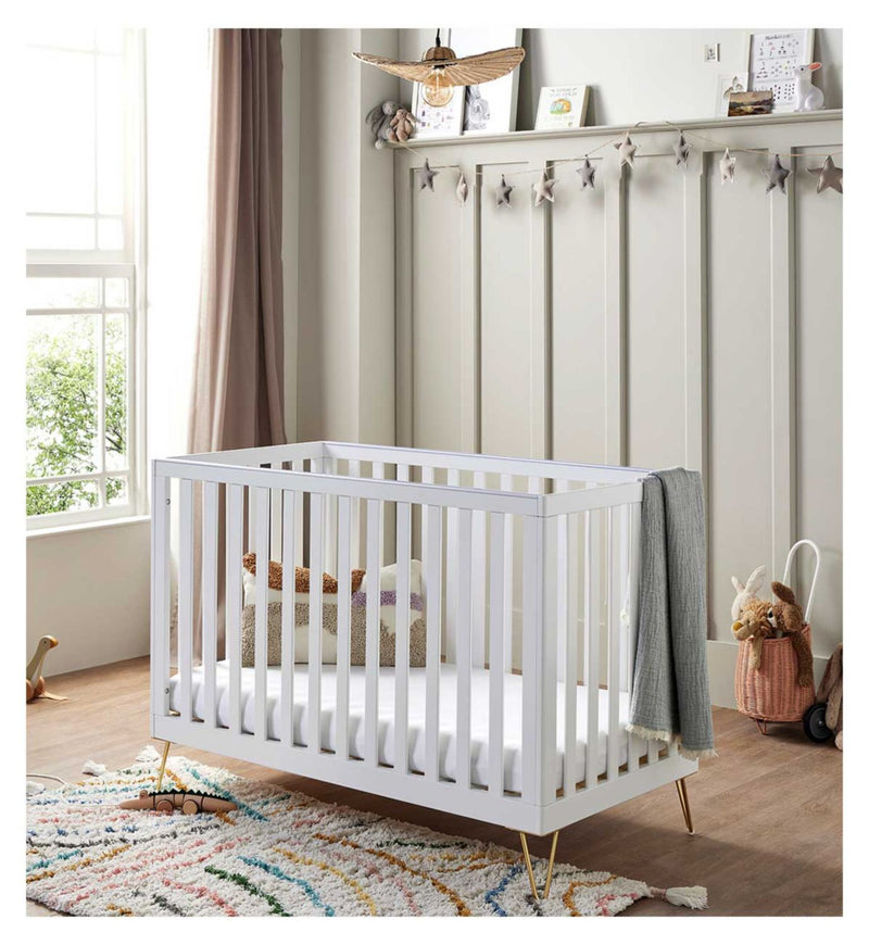 Babymore Kimi Convertible Cot Bed White Furniture - British product