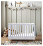 Babymore Kimi Convertible Cot Bed White Furniture - British product