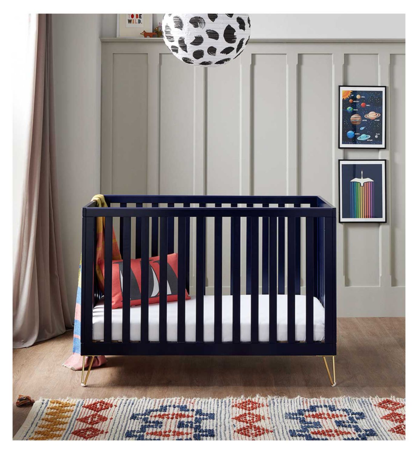 Babymore Kimi Cot Bed Midnight - British product