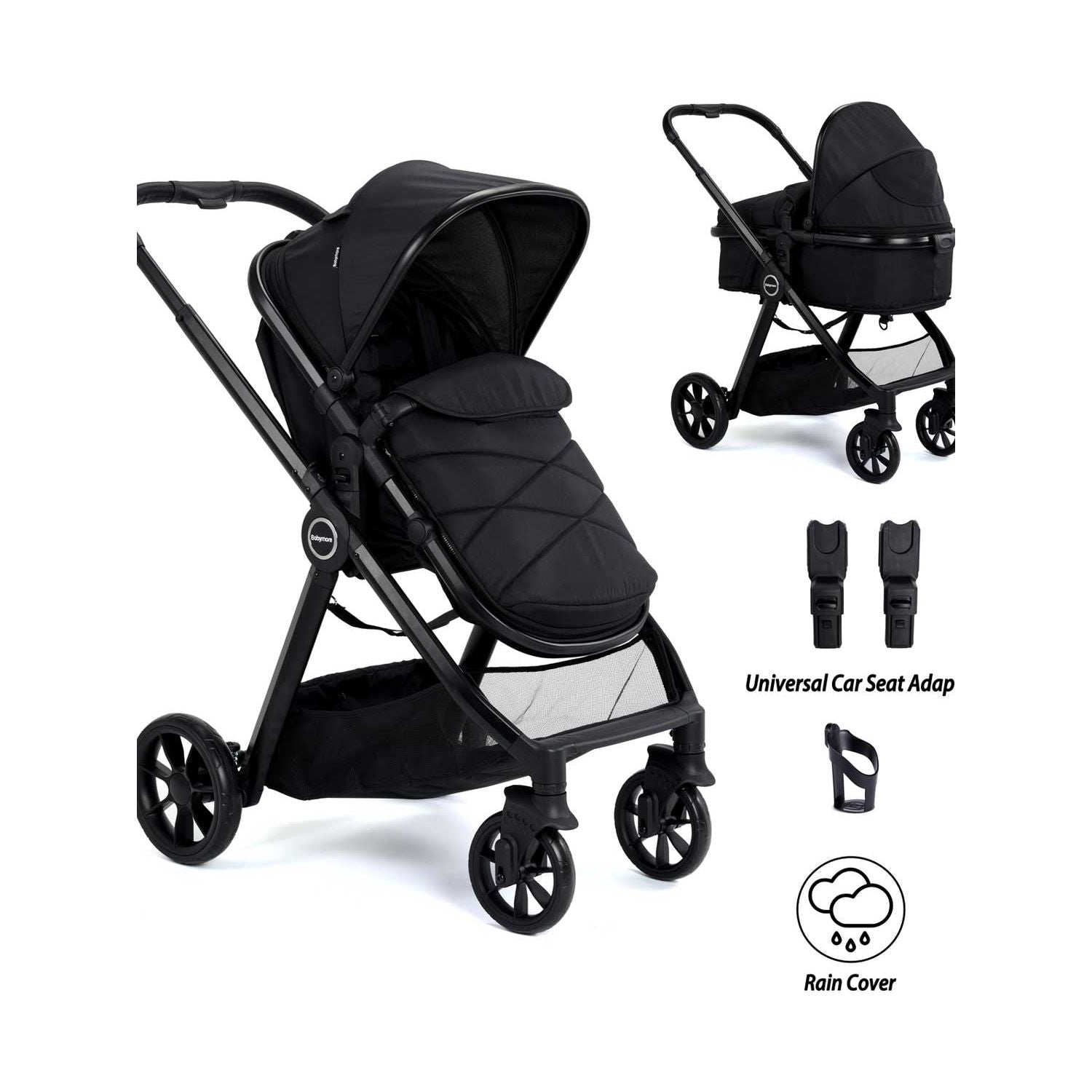Babymore Mimi pushchair black - British product