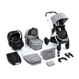 Babymore MeMore V2 Travel System Pecan Silver - British product