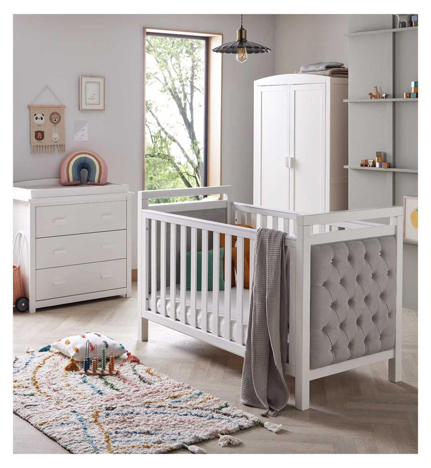 Babymore Velvet Deluxe 3 Piece Room Set nursery furniture - British product