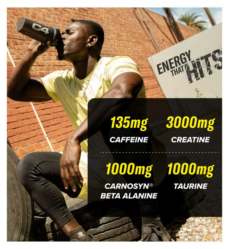 C4 Sport pre-workout powder Icy Blue Raspberry 288g - British product