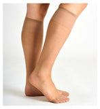 Boots bare knee highs natural 2 pack - British product