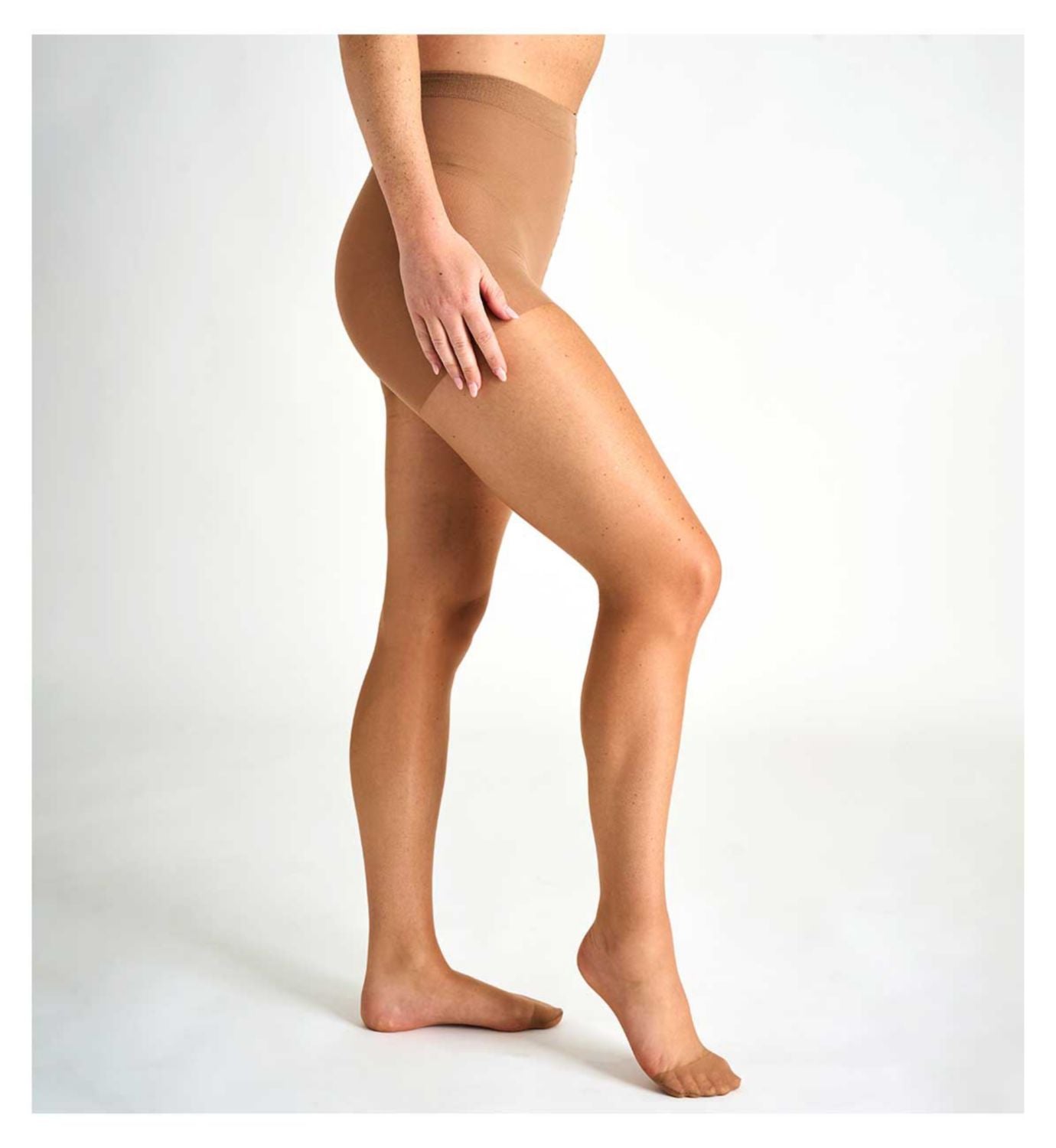 Boots 15D Shine body shaping tights natural tan small - British product