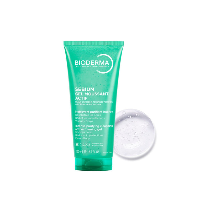 Bioderma Sebium Active Foaming Gel 200ml - British product