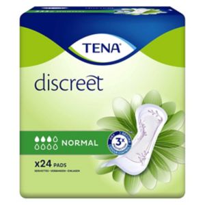 TENA Discreet Normal Incontinence Pads Duo 24 Pack (British brand)
