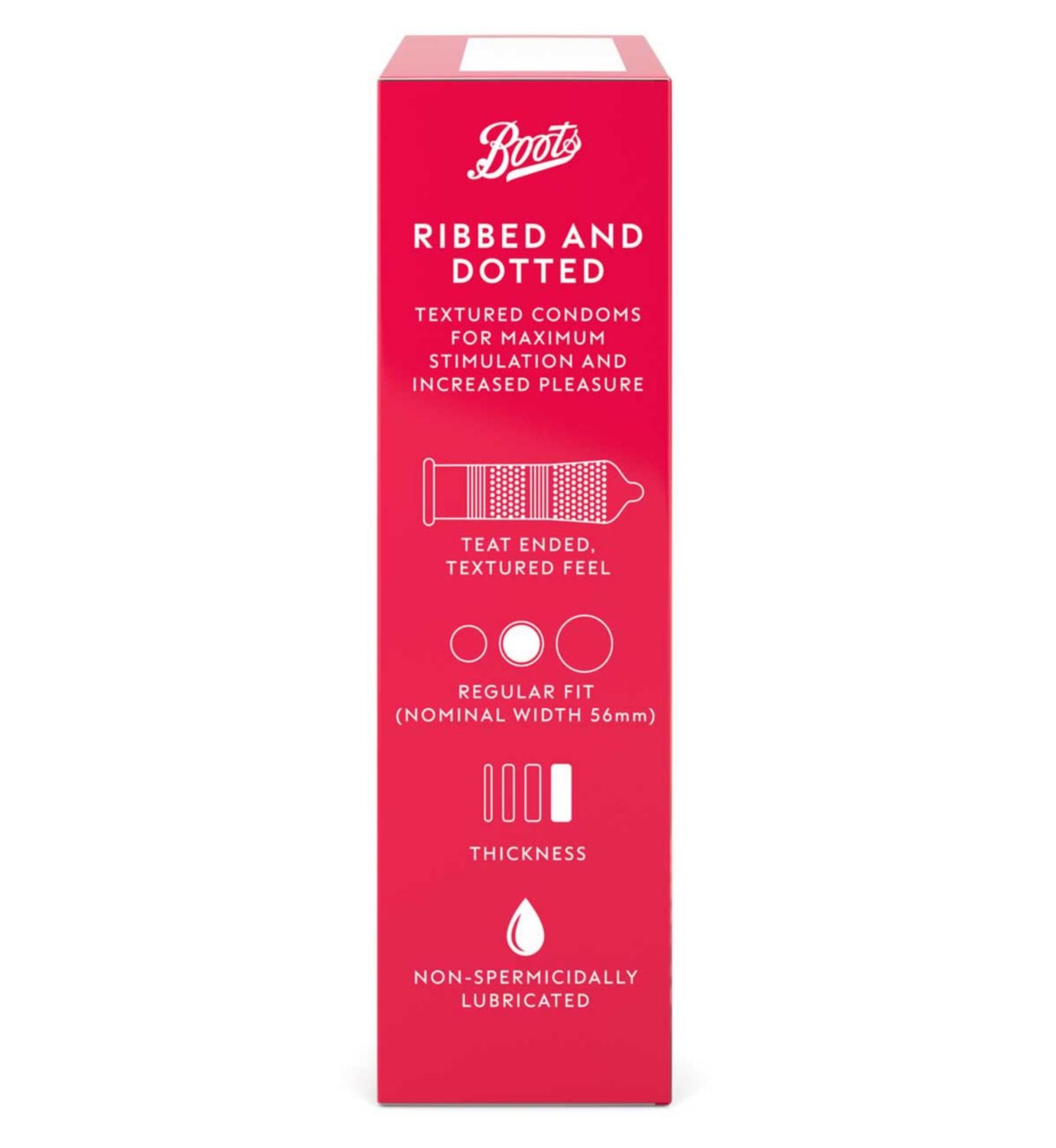 Boots Ribbed Dotted Condoms 12 Pack - British product