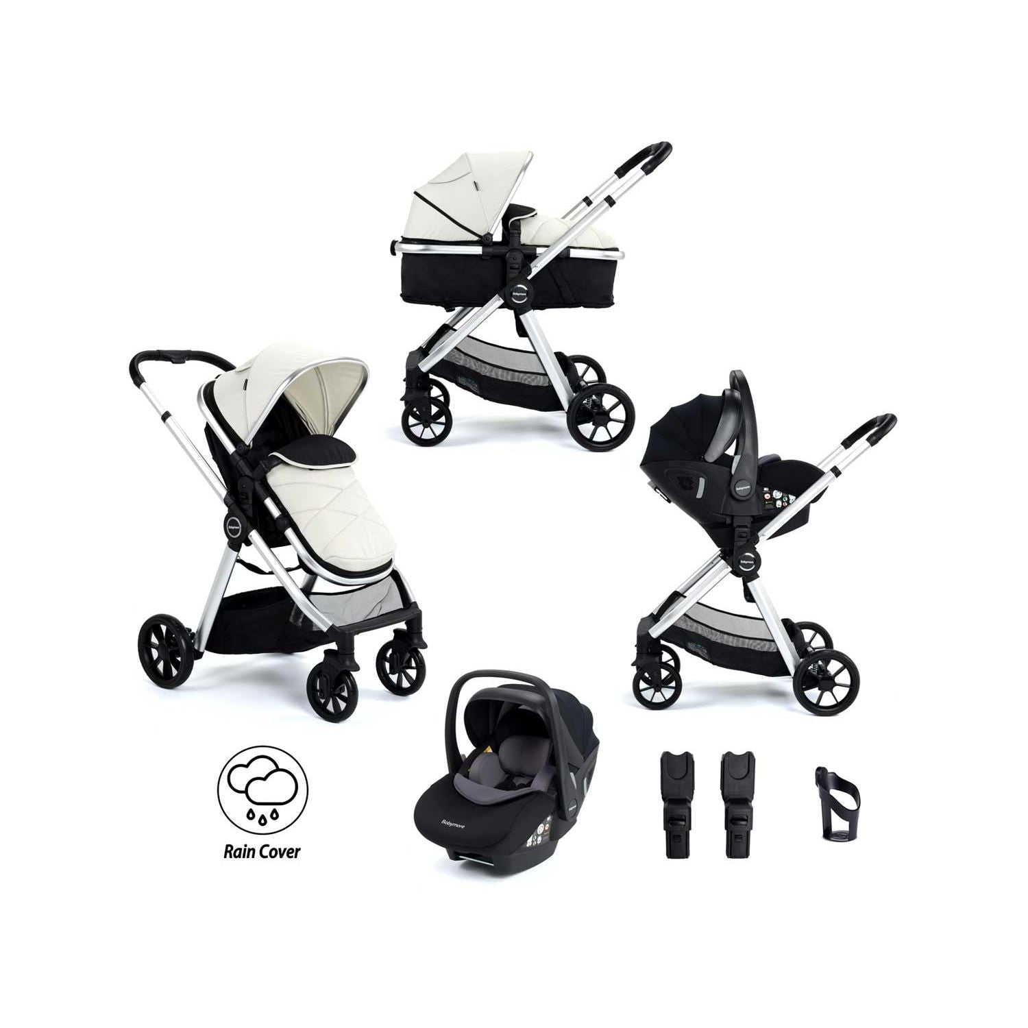 Babymore Mimi Travel System Silver - British product