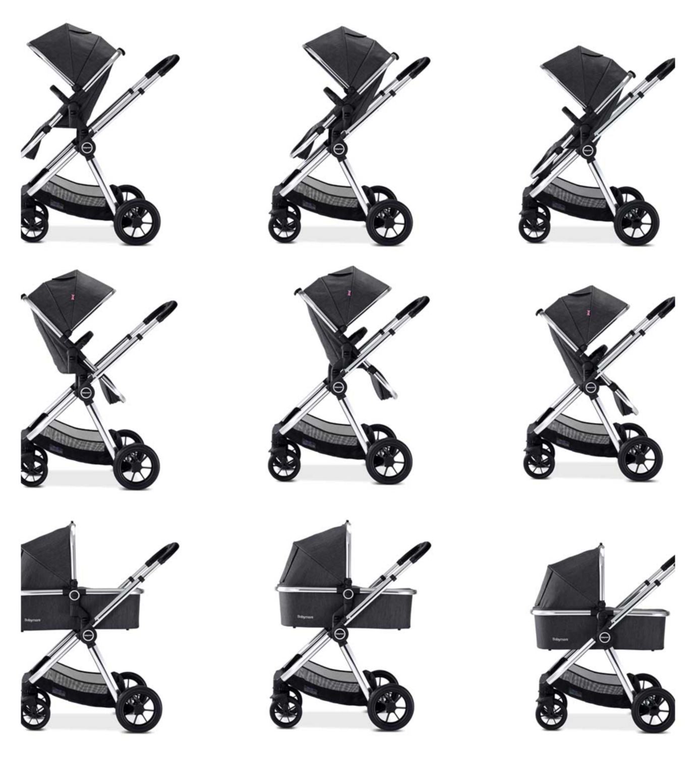 Babymore Memore V2 Travel System 13 Piece Pecan - British product