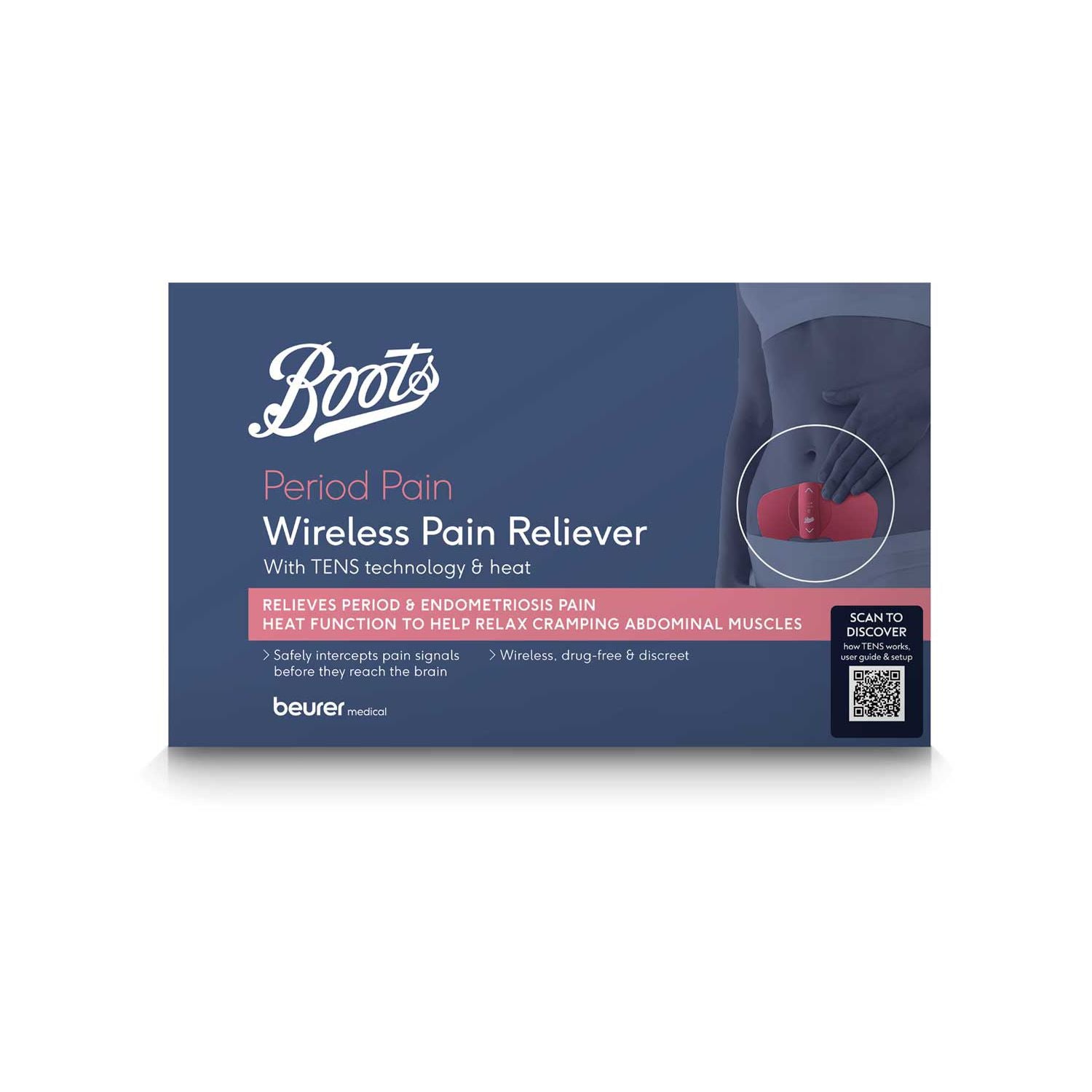 Boots wireless period pain TENS machine - British product