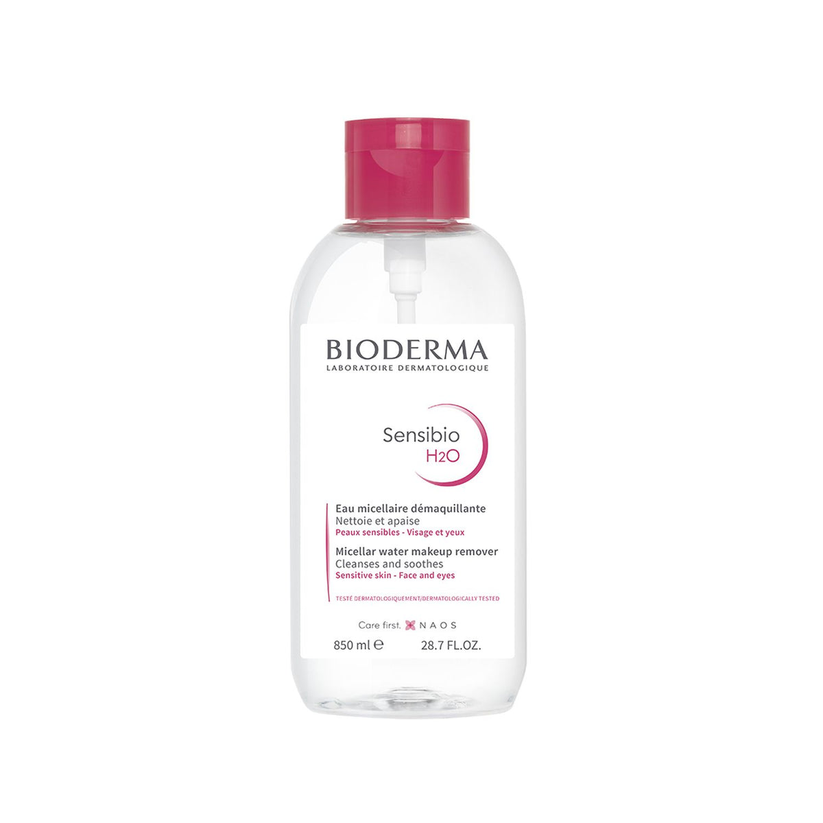 Bioderma Sensibio H2O Micellar Water Reverse Pump 850ml - British product