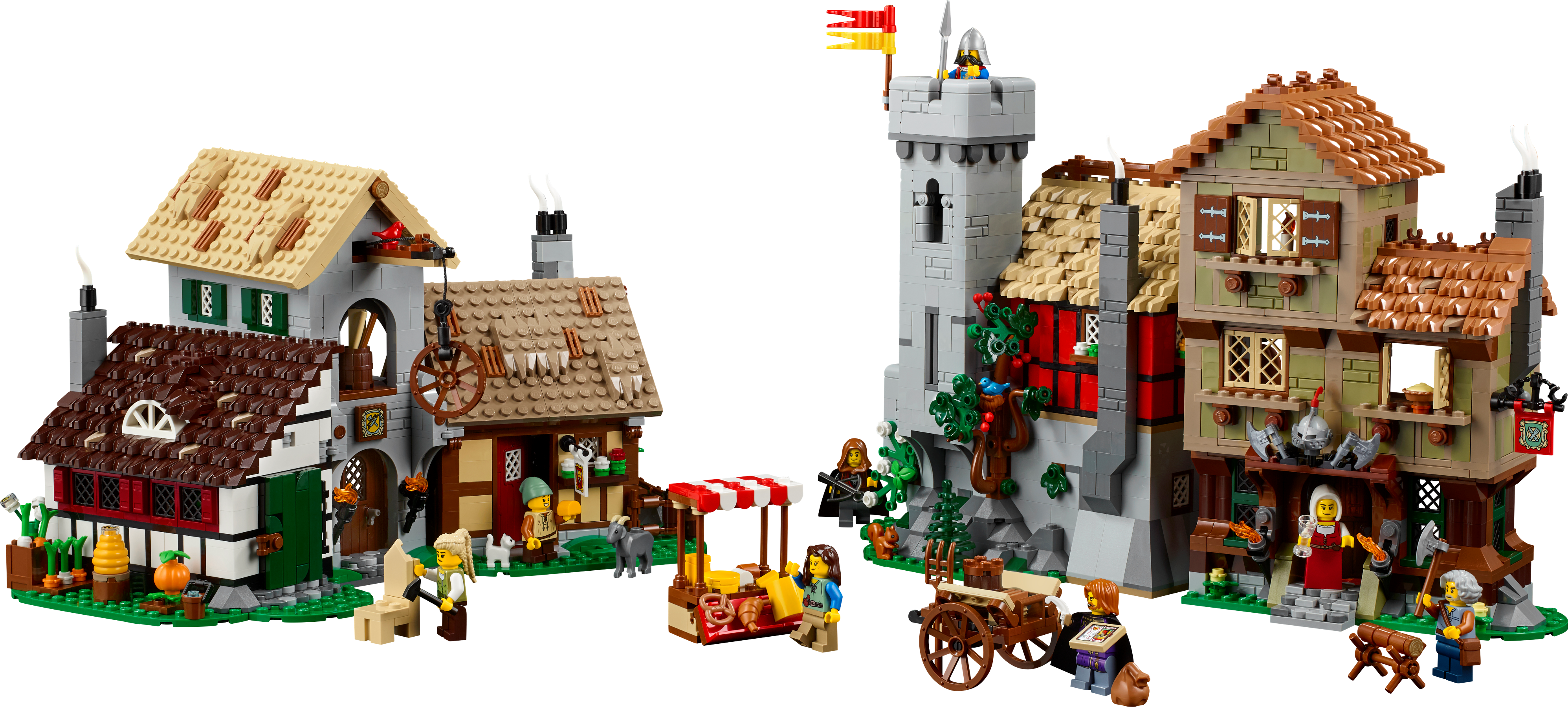 LEGO Icons Medieval Town Square 3304 piece set, imported from the UK
