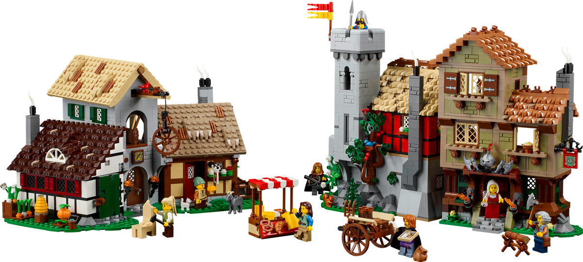 LEGO Icons Medieval Town Square 3304 piece set, imported from the UK