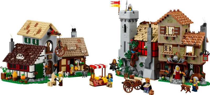 LEGO Icons Medieval Town Square 3304 piece set, imported from the UK