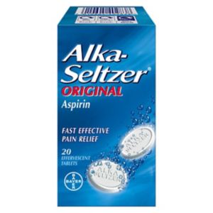 Alka-Seltzer Original effervescent tablets 20 count - British product