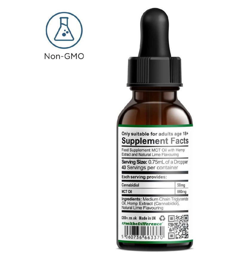 CBDfx CBD oil Lush Lime 30ml - British product
