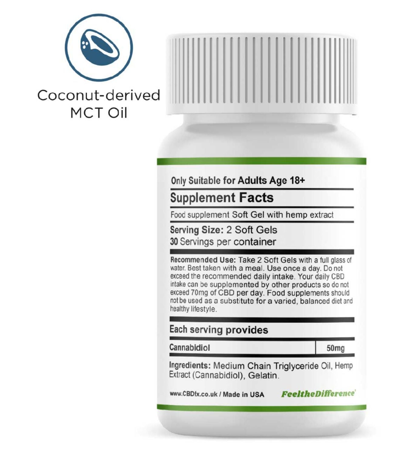 CBDfx soft gel capsules 1500mg - British product