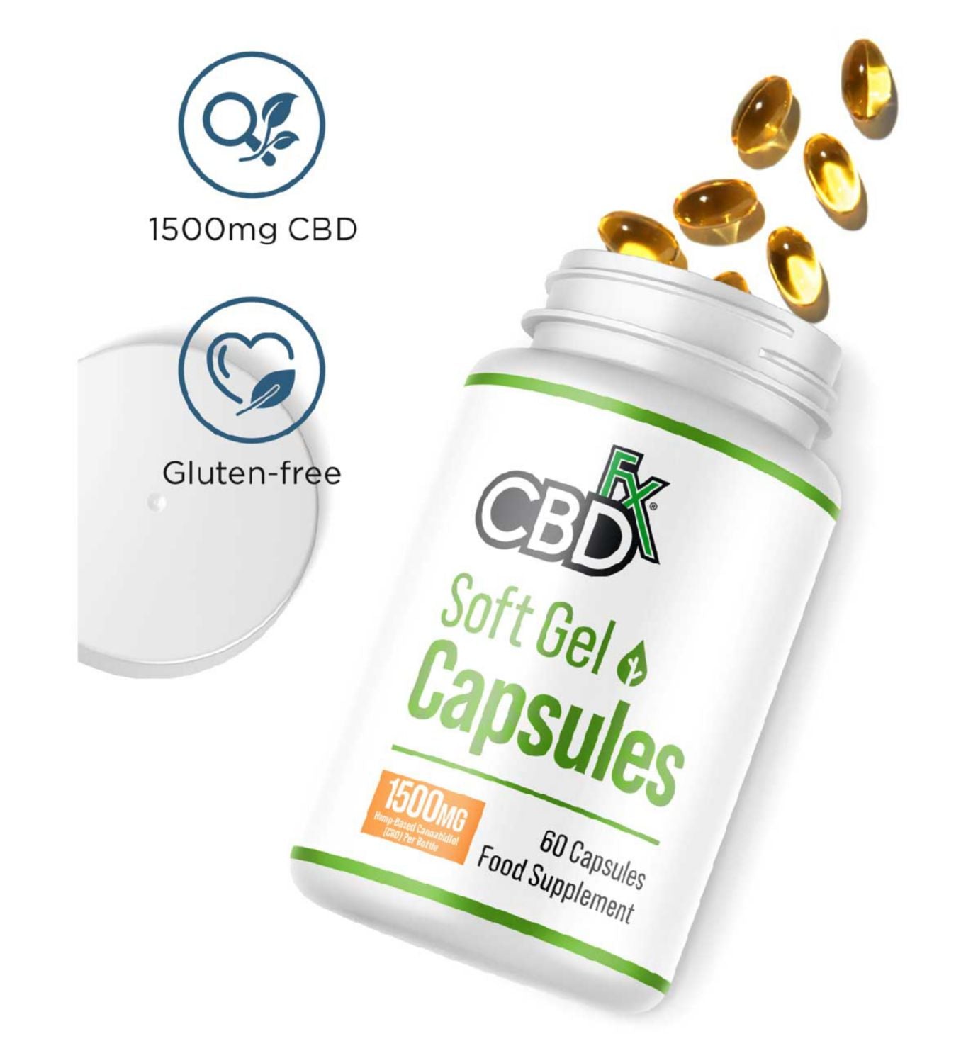 CBDfx soft gel capsules 1500mg - British product