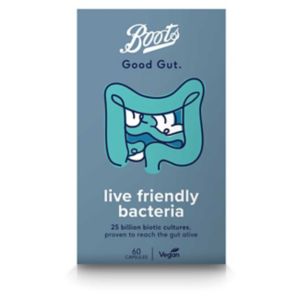 Boots Good Gut Friendly Bacteria Digestive Probiotics 60 Capsules