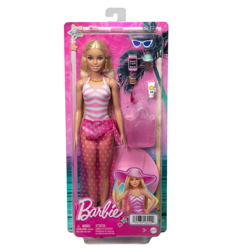 Barbie Movie Deluxe Beach Doll Blonde Hair - British product
